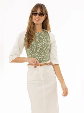 White Denim Bolero NWT 🔥